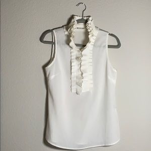 Ruffle button blouse